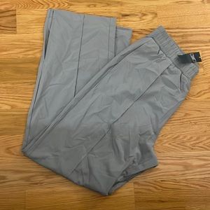 Abercrombie straight leg traveler track pants. Blue gray. New with tags.